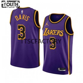 Los Angeles Lakers Anthony Davis 3 Jordan 2022-23 Statement Edition Violetti Lasten Pelipaidat Swingman